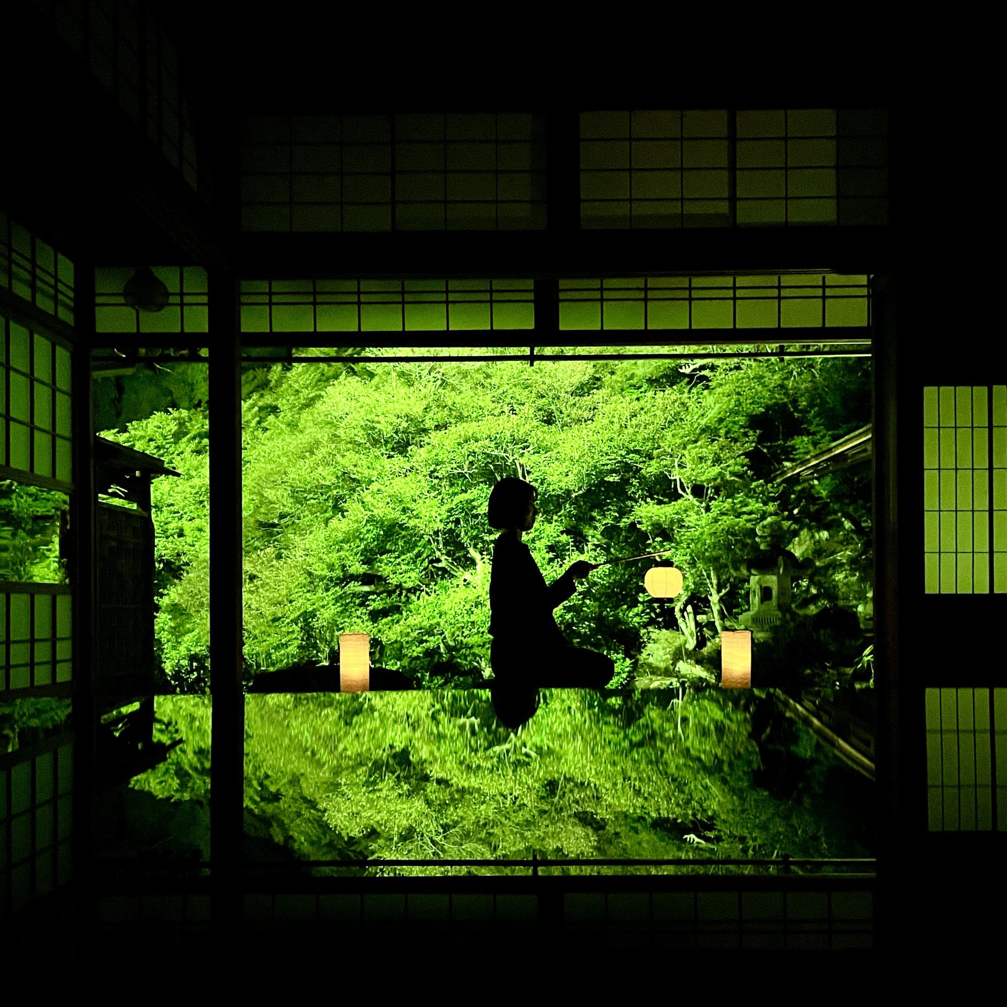 山県市 東光寺 ライトアップ