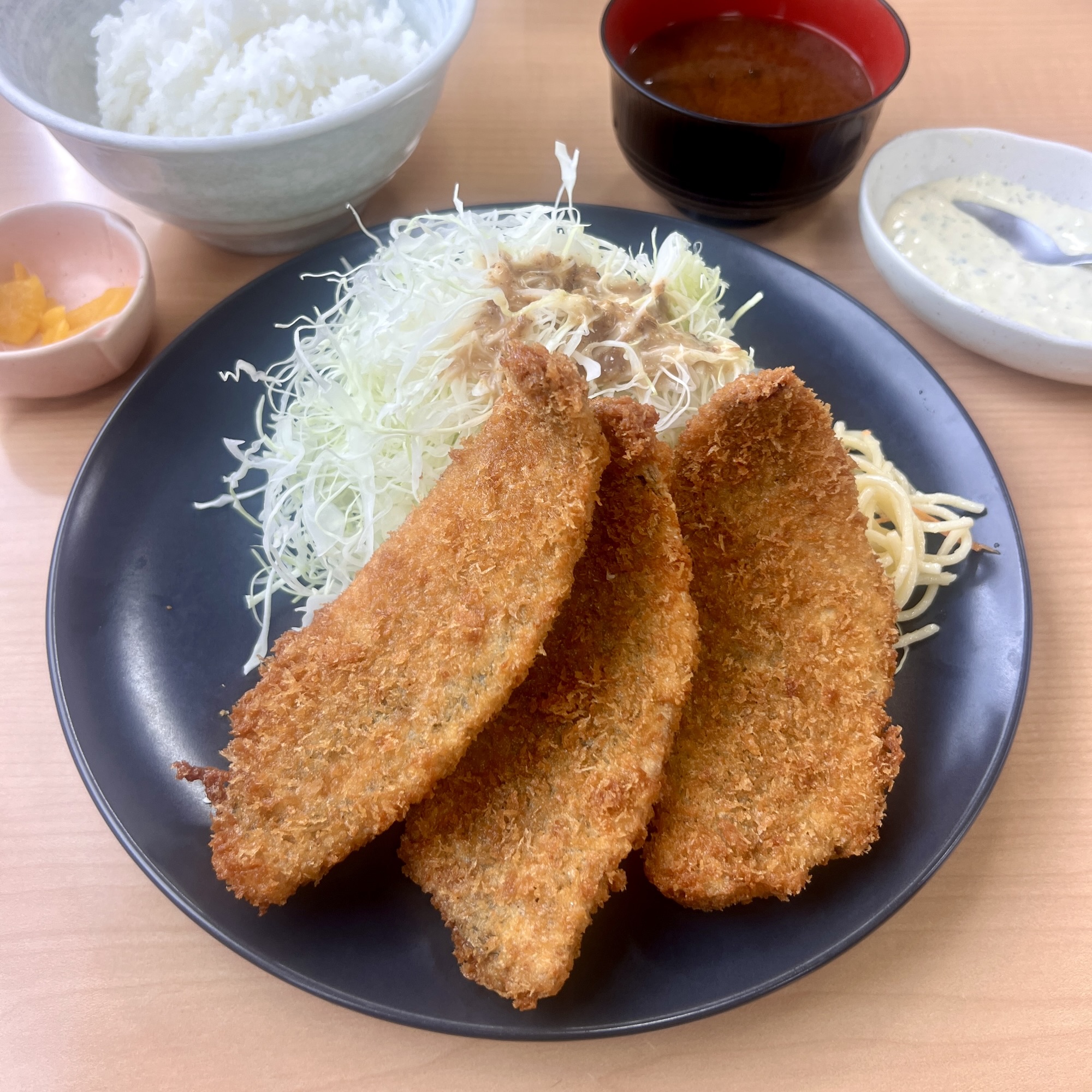 岐阜市 定食屋 とんかつの松屋 アジフライ