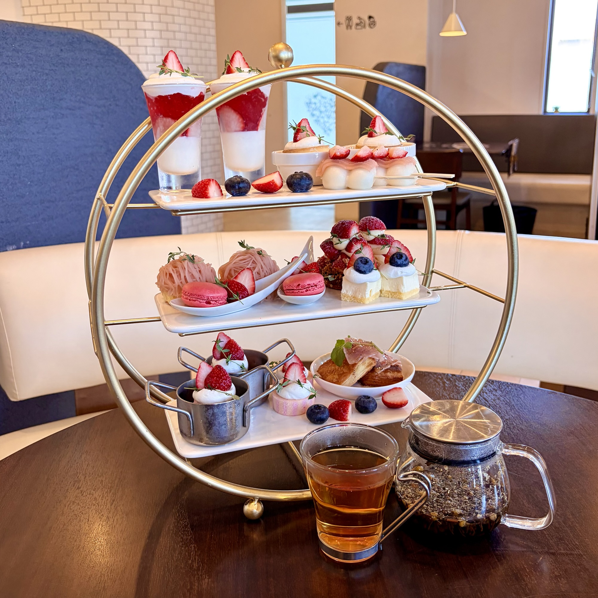 各務原市 ミニラバーズカフェ いちごのアフタヌーンティ