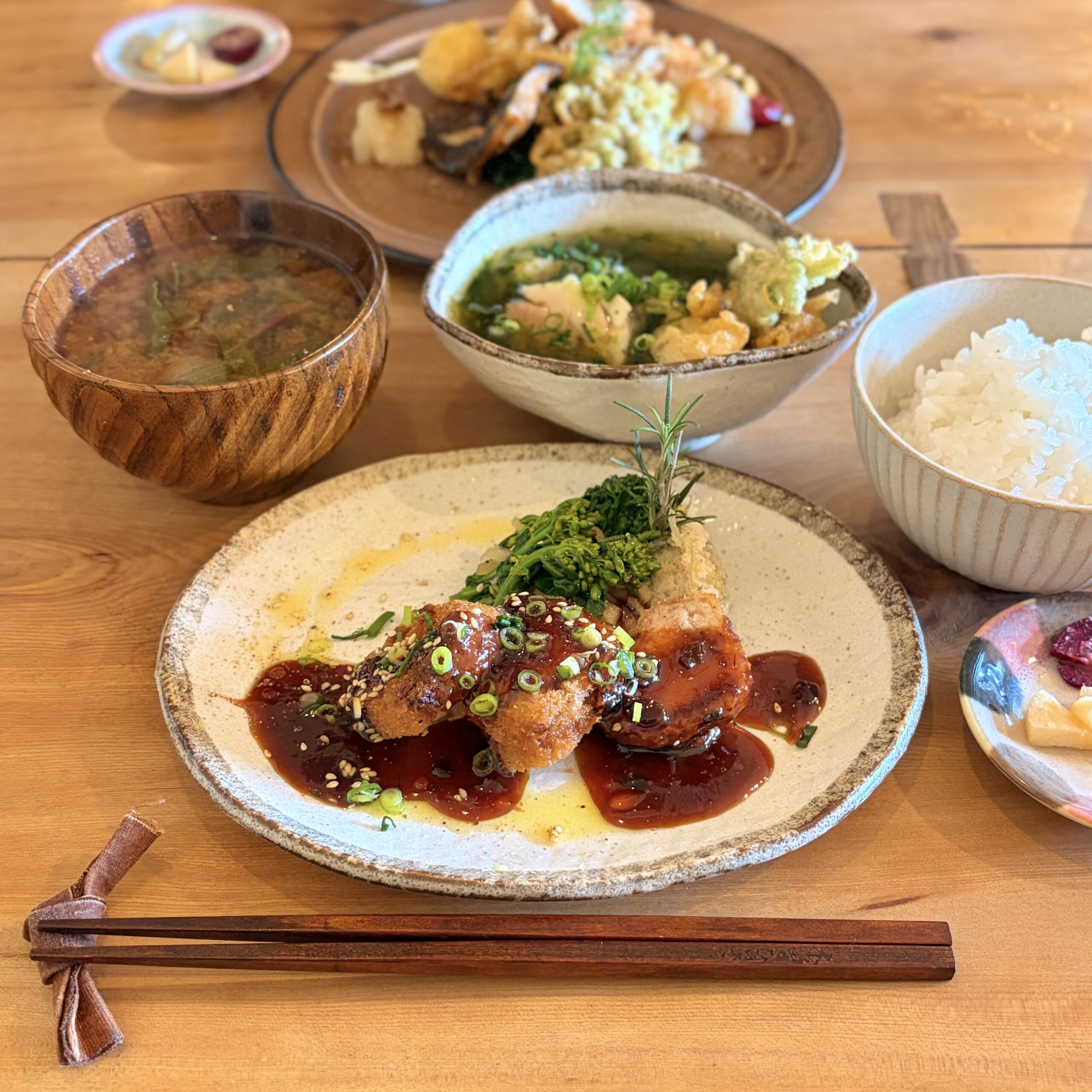 岐阜市 食堂てのひら ランチ