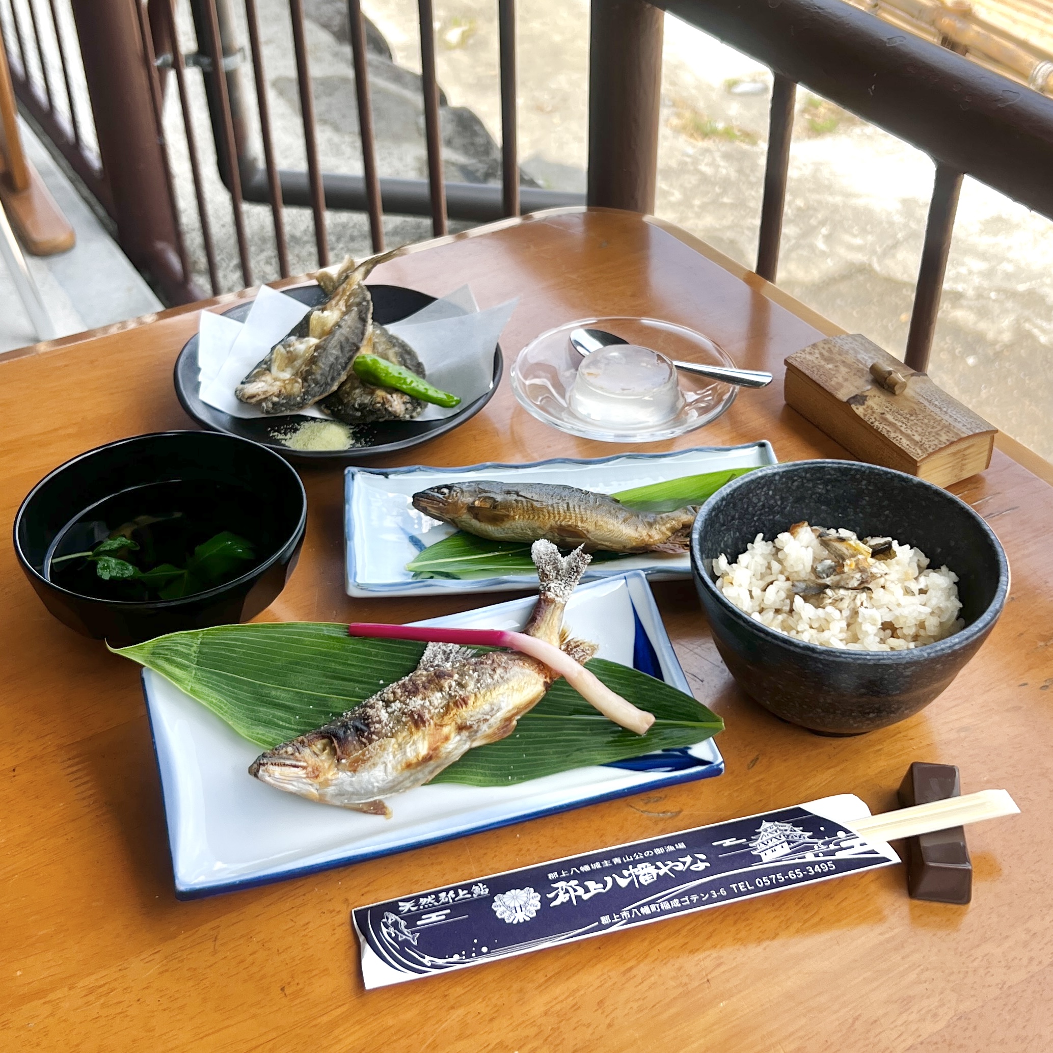 郡上市 郡上八幡やな 鮎料理