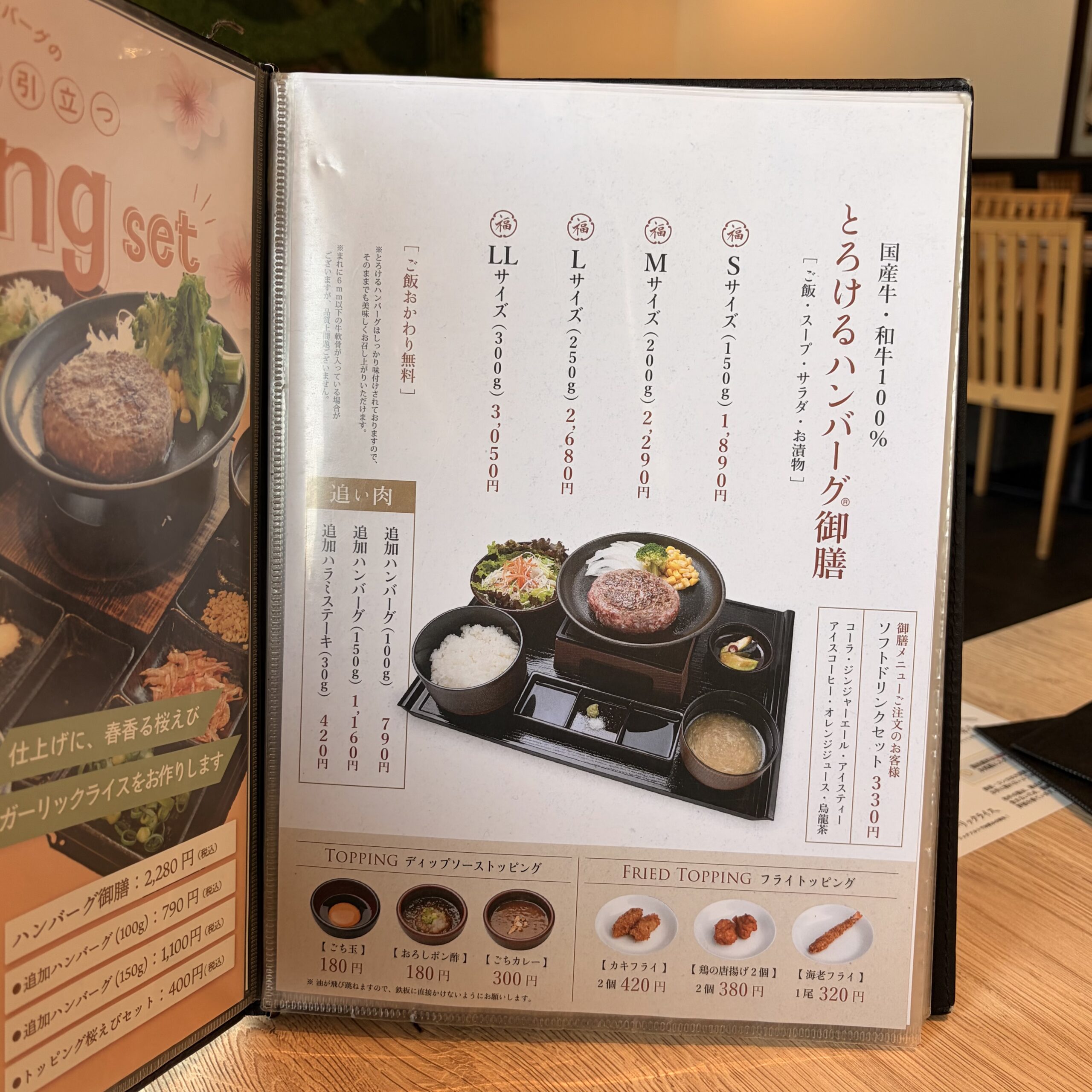 岐阜市 とろけるハンバーグ 福よし ランチ