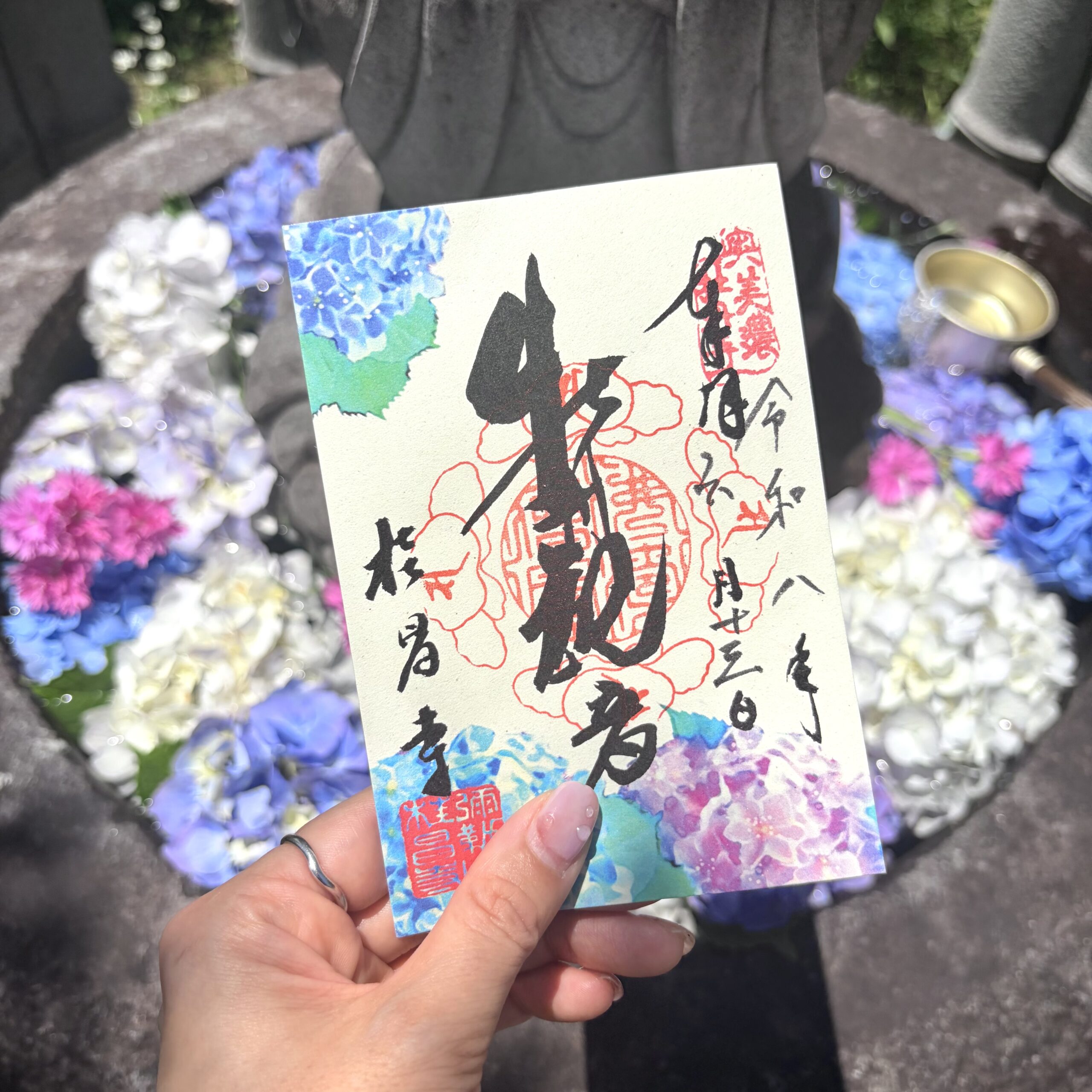 郡上市 桂昌寺 あじさい祭り 御朱印