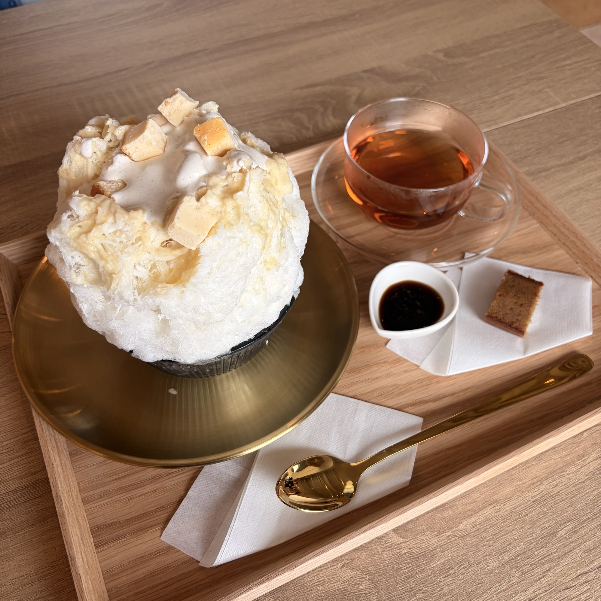 岐阜市 ハグフラワー かき氷 白味噌ミルク