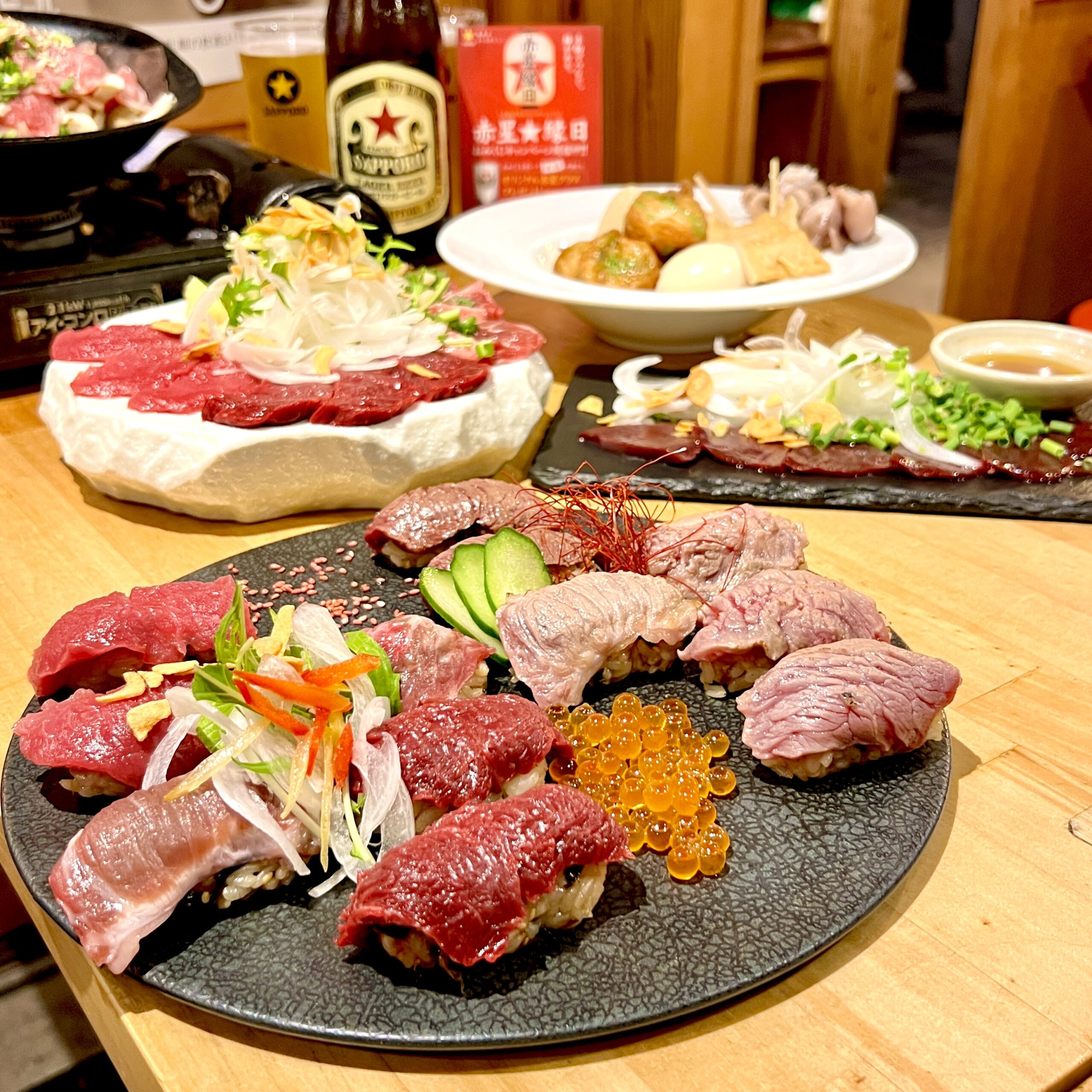 岐阜横丁 馬刺し肉寿司　大衆酒場 金馬 岐阜駅前