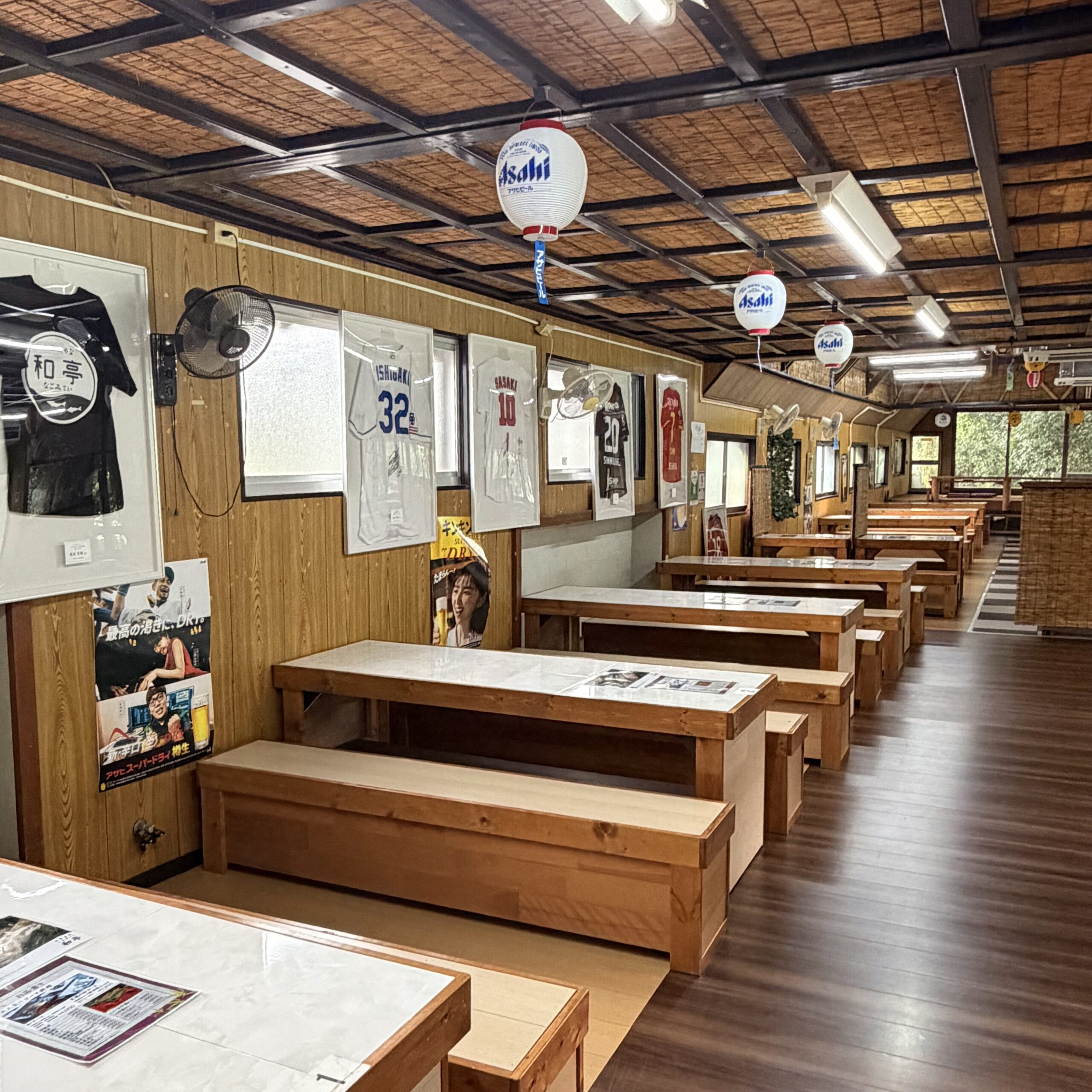 揖斐川町 上長瀬やな 和亭 店内