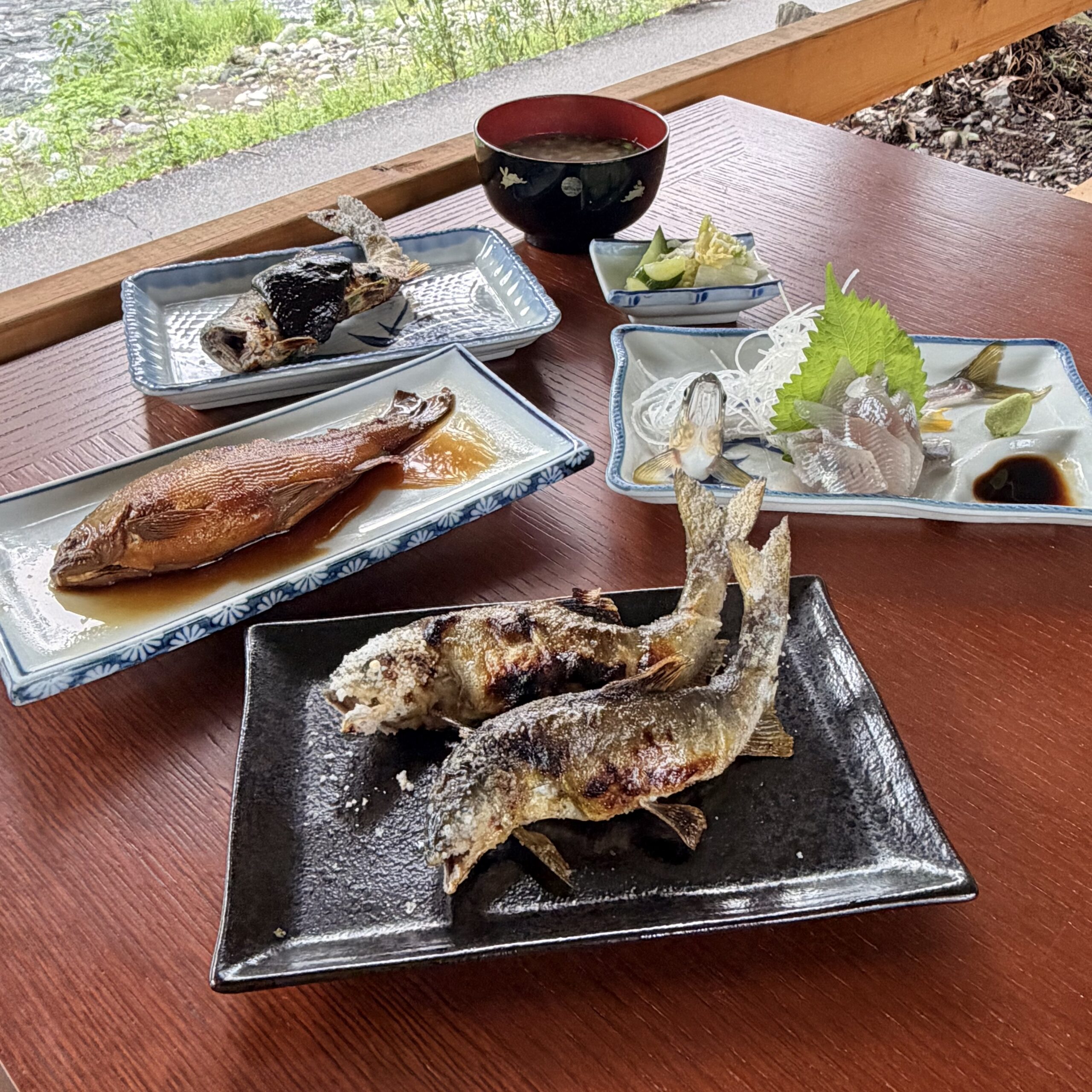 揖斐川町 上長瀬やな 和亭 鮎料理