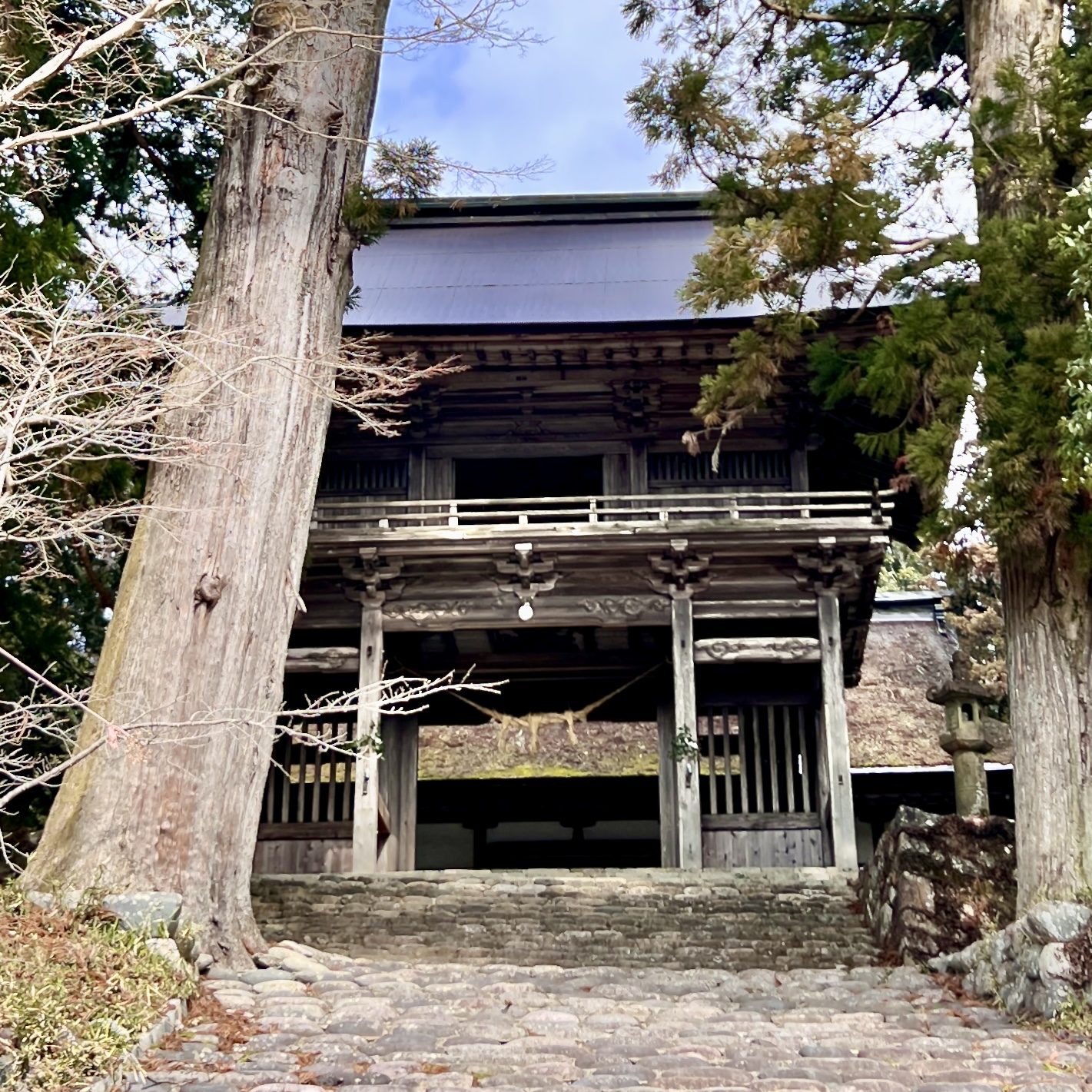 洲原神社 岐阜 美濃市 楼門
