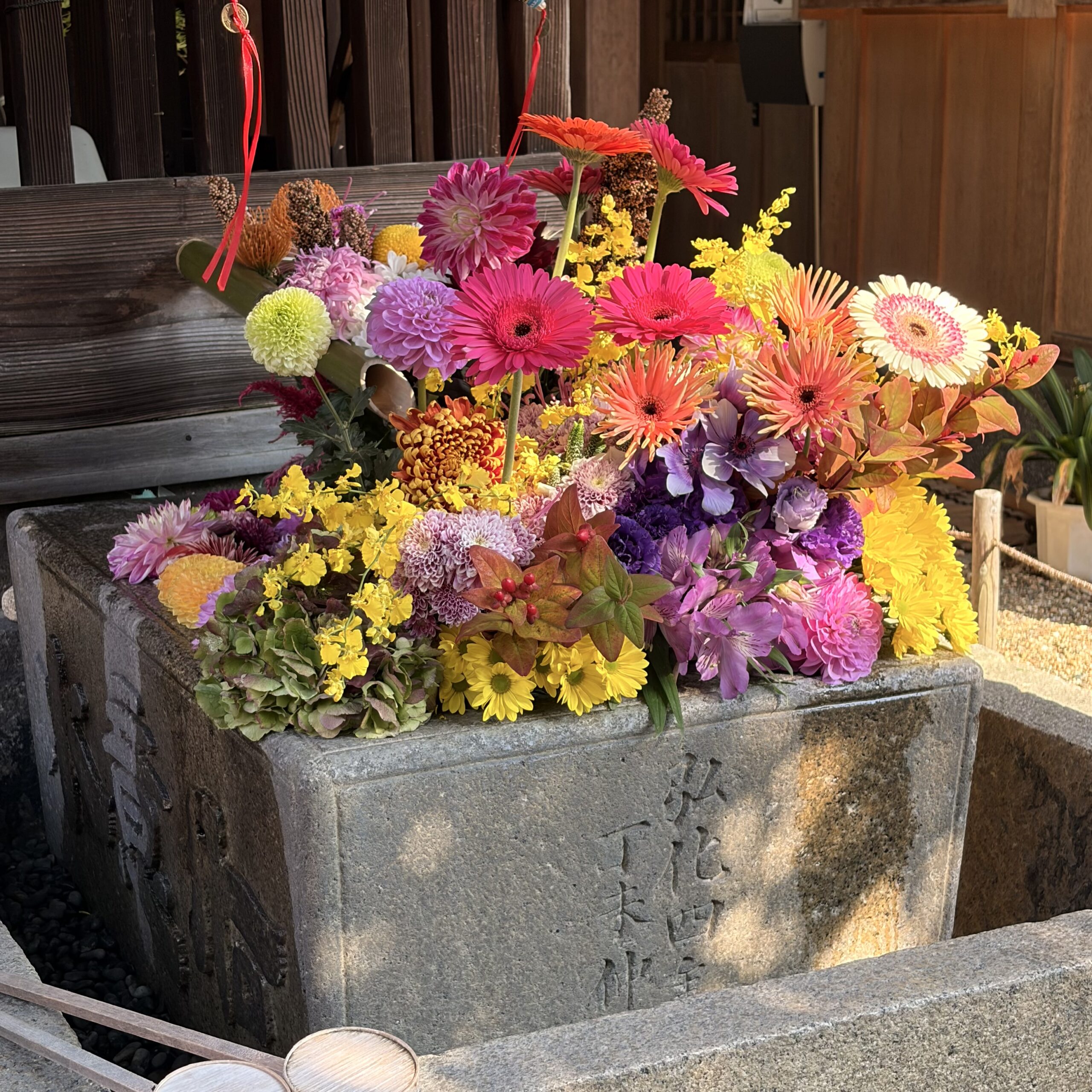 京都市 勝林寺（しょうりんじ） 花手水 秋の特別拝観 