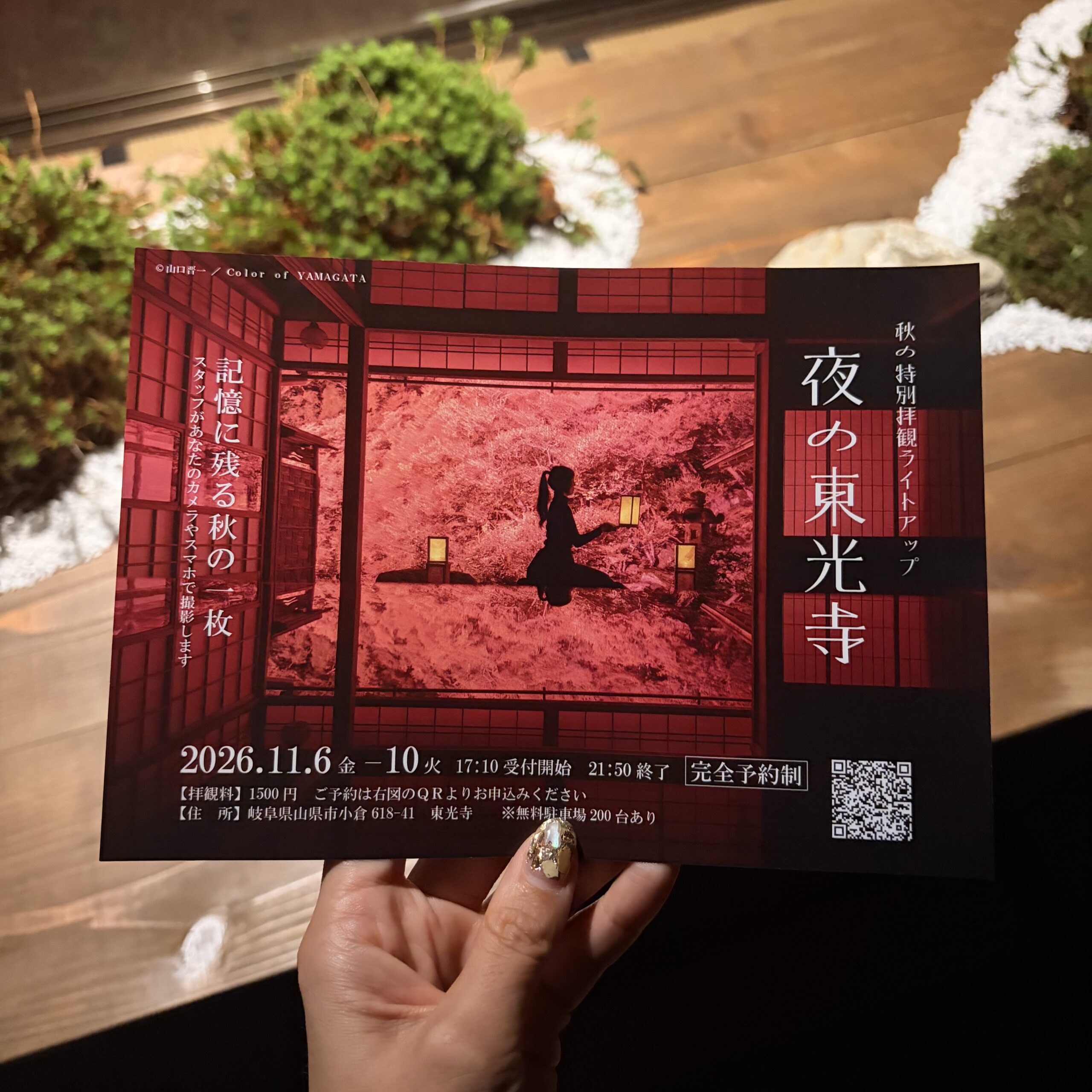 山県市 東光寺 紅葉 秋の特別拝観 ライトアップ 2026